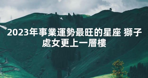 2023年事業運勢最旺的星座 獅子處女更上一層樓